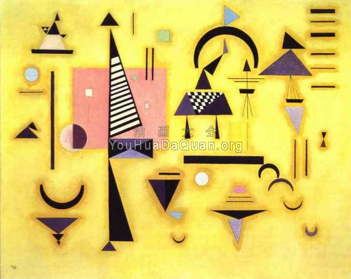 Decisive Pink - 瓦西里·康丁斯基